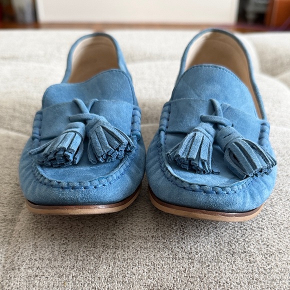 Cole Haan blue Emmons Tassel Loafer II Riverside Suede Sz 5 - Picture 2 of 11